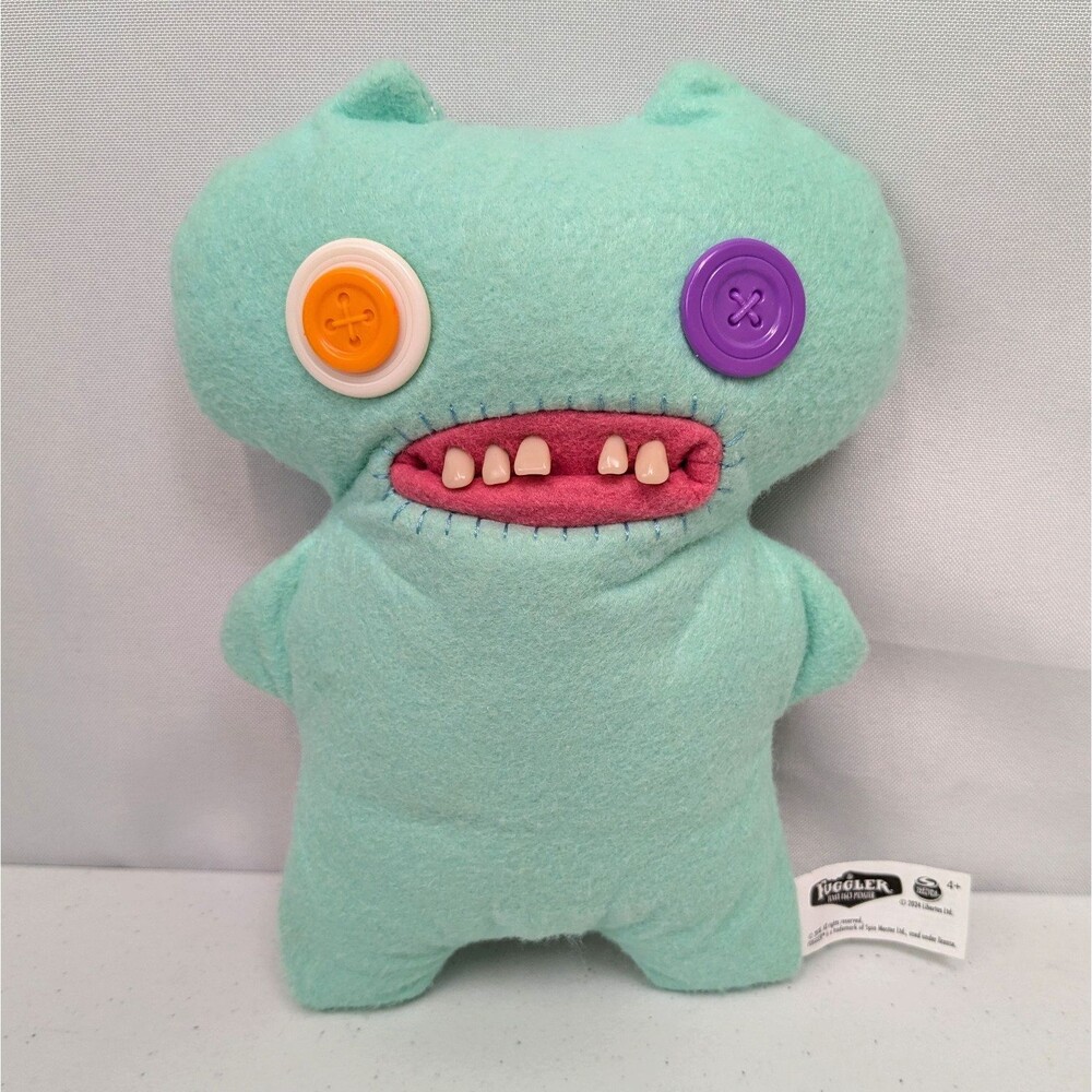 Fuggler Funny Ugly Monster Laboratory Misfits Gap Tooth Blue Stuffed Plush Toy